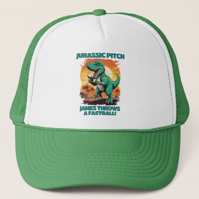 Casquette Jurassic Pitch Personnalisé Kids Baseball (Devant)