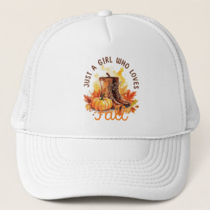 Casquette Just A Girl Who Love Fall - Cosy Autumn Vibes