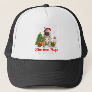 Casquette Just A Girl Who Love Pugs & Christmas Pugs Santa X