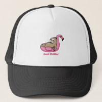 JUSTE CHILLIN' - Flamant rose rose et paresseux