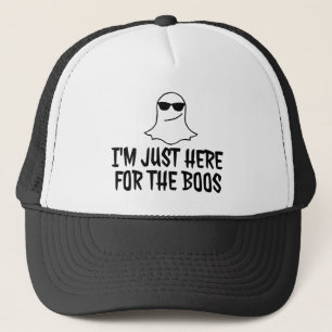 Casquette Juste ici pour le chapeau de camion Halloween BOOS