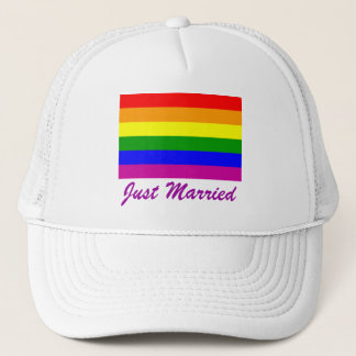 Casquette Juste marié Rainbow Pride