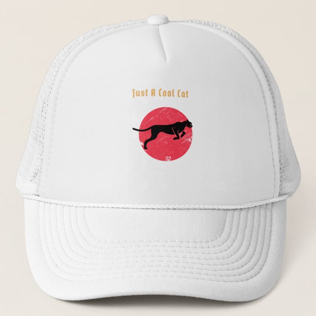 Casquette Juste un chat Cool - Panther (Devant)