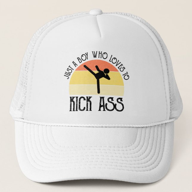 Casquette Juste Un Garçon Qui Aime Botter Les Fesses (Devant)