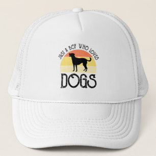 Casquette Juste un garçon qui aime les chiens