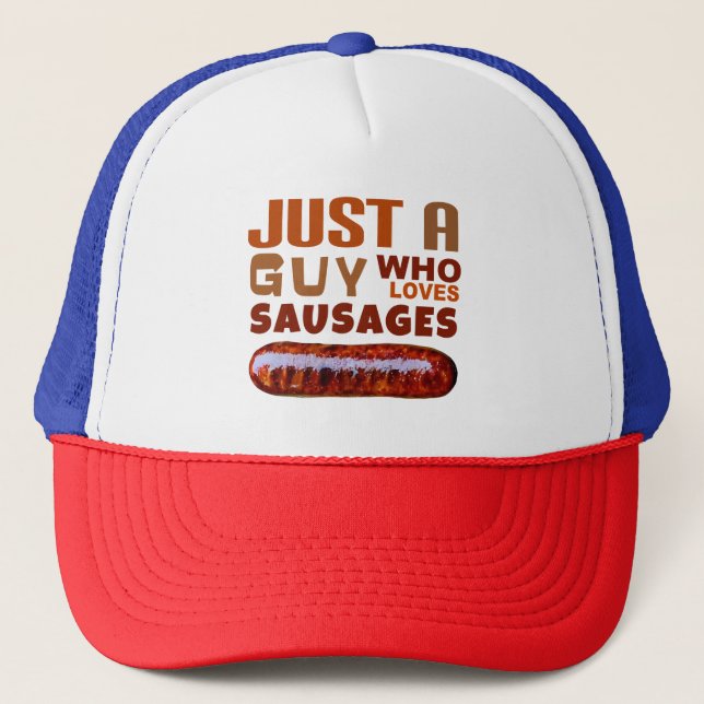 Casquette Juste un gars qui aime les saucisses (Devant)