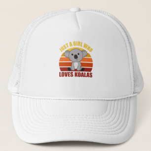 Casquette Juste une fille qui aime Koalas mignonnes animaux
