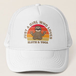 Casquette Juste une fille qui aime la paresse et le yoga, Re