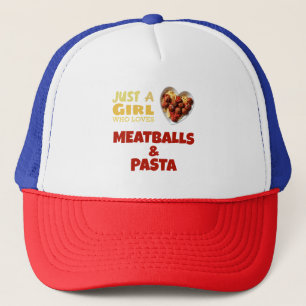 Casquette Juste une fille qui aime les boulettes de viande e