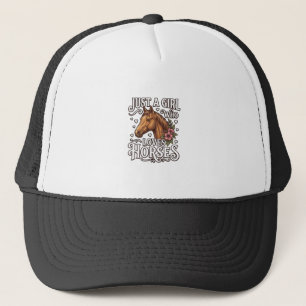 Casquette Juste Une Fille Qui Aime Les Chevaux Design De Che