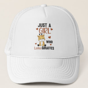 Casquette Juste Une Fille Qui Aime Les Giraffes - Mignonne G
