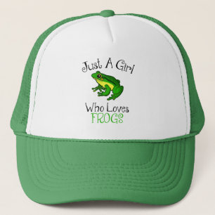 Casquette Juste une fille qui aime les grenouilles Amoureux