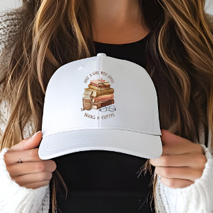 Casquette Juste une fille qui aime les livres et le café
