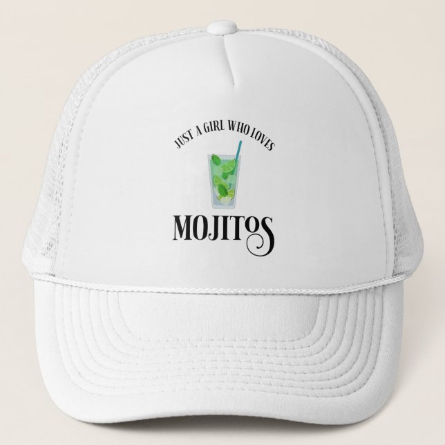 Casquette Juste Une Fille Qui Aime Les Mojitos (Devant)