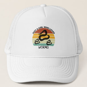 Casquette Juste une fille qui aime les vers