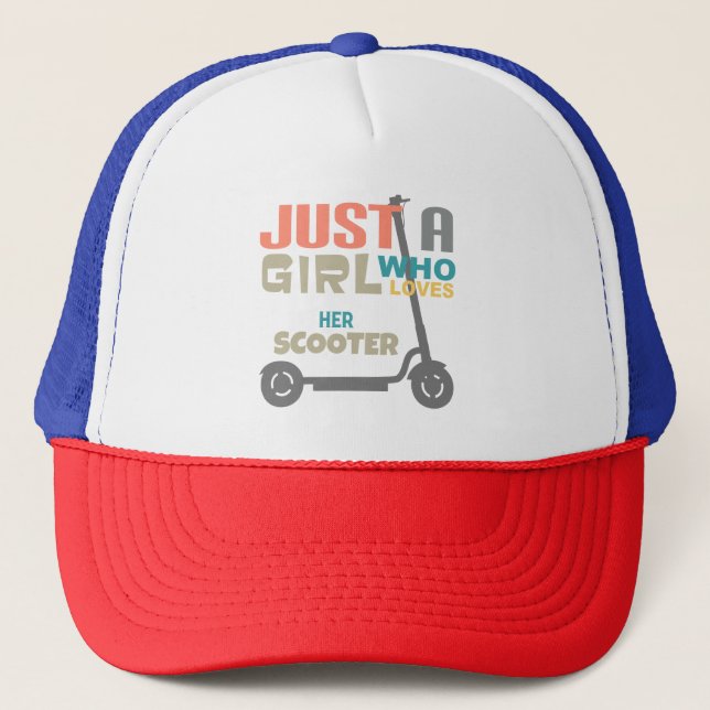 Casquette Juste une fille qui aime son scooter (Devant)