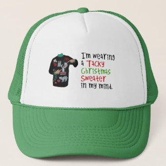 Casquette J'utilise un chandail de mauvais goût de Noël dans