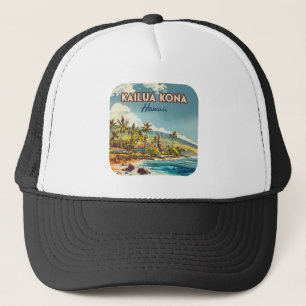 Casquette Kailua Kona Hawaii Big Island Beach Vintage