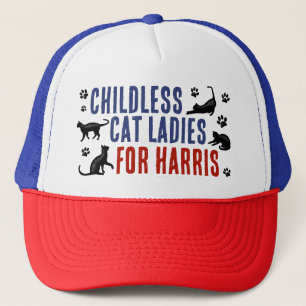 Casquette Kamala Harris Présidente 2024 Femmes chats sans en