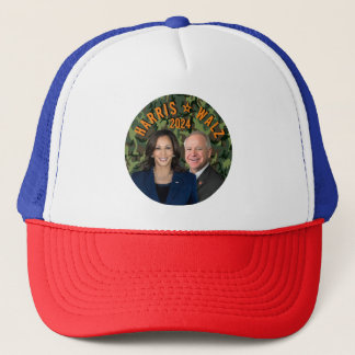 Casquette Kamala Harris Tim Walz Président Vice-Photos Camo