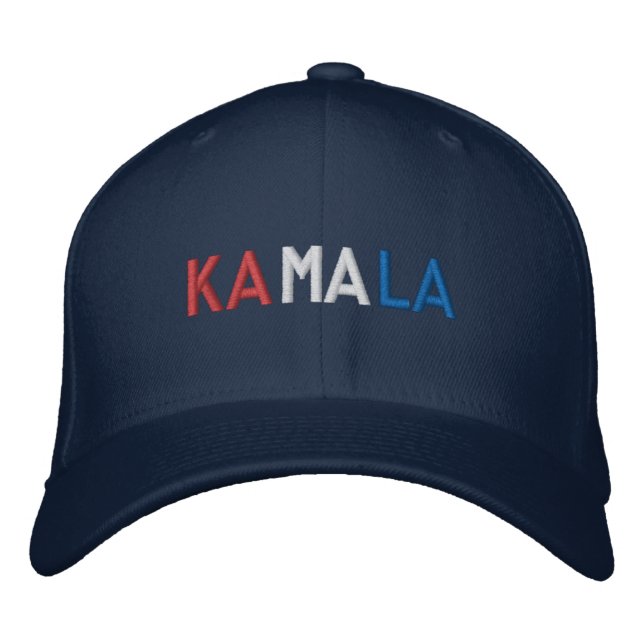 casquette "Kamala" rouge blanc et bleu "47" (Devant)