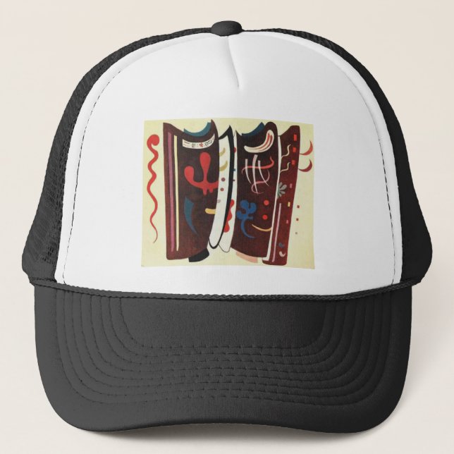 Casquette Kandinsky Brown avec Supplément Abstrait (Devant)