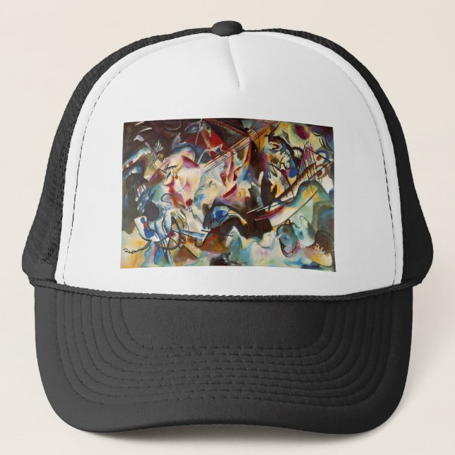 Casquette Kandinsky Composition VI Peinture Abstraite (Devant)