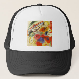 Casquette Kandinsky Noir frappe la peinture Abstraite