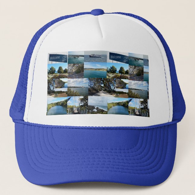 Casquette Kangaroo Island, Australie, Collage de photos,   (Devant)