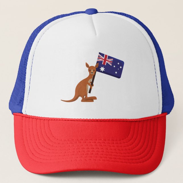 Casquette kangourou drapeau australie (Devant)