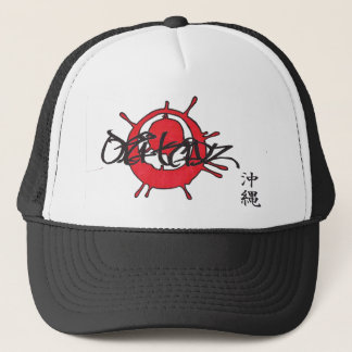 Casquette Kanji de l'Okinawa de drapeau de Splater Oki