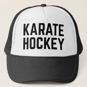 Casquette KARATE HOCKEY slogan amusant camionneur chapeau