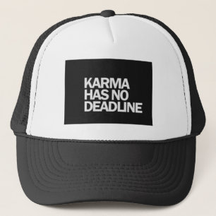 CASQUETTE KARMA N'A PAS DE DÉLAI FUNNY CITE DES COMMENTAIRE