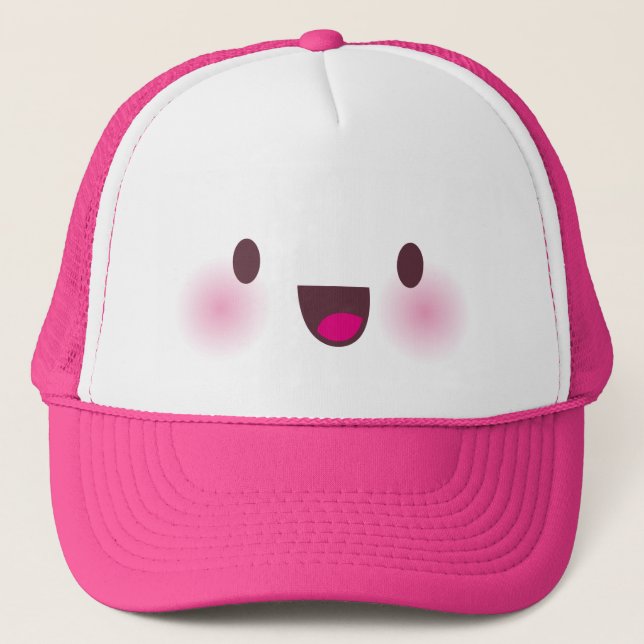 Casquette Kawaii font face (Devant)