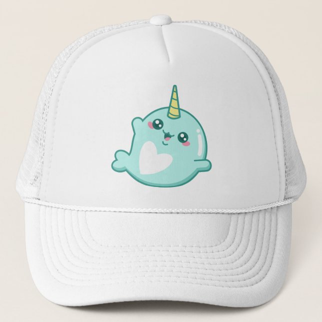 Casquette Kawaii Narwhal (Devant)