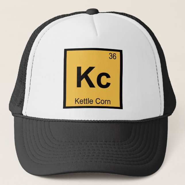 Casquette Kc - Symbole de tableau périodique de la chimie du (Devant)