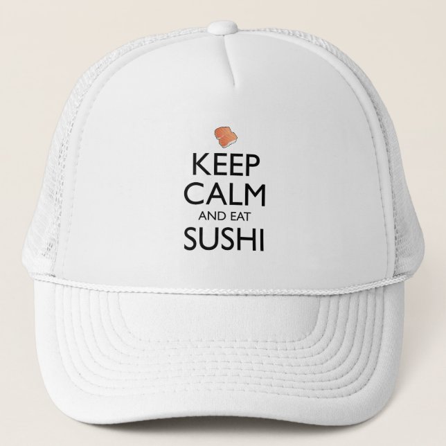 Casquette Keep Calm And Eat Sushi (Devant)