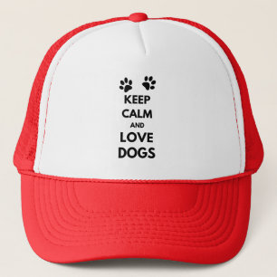 Casquette Keep calm and love dogs