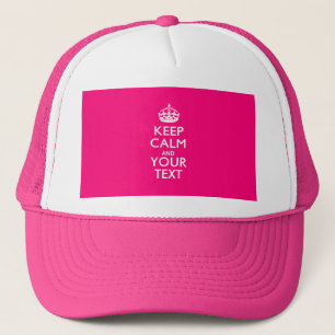 Casquette KEEP CALM personnalisé et votre texte