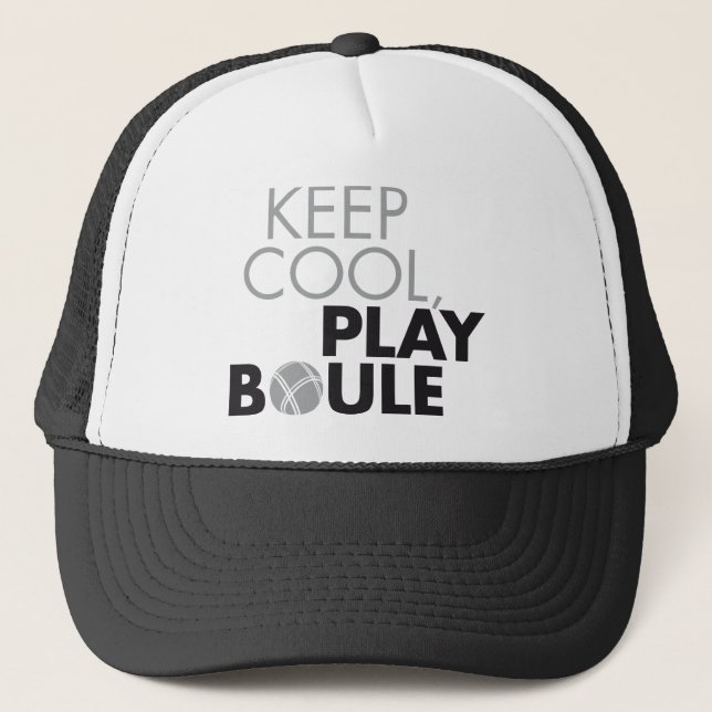 Casquette Keep cool, play boule (Devant)