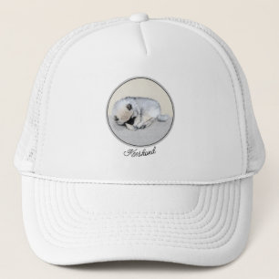 Casquette Keeshond Sleeping Puppy Peinture Chien Art origina