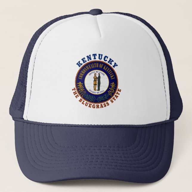 CASQUETTE KENTUCKY BLUEGRASS STATION FLAG TRUCKER HAT (Devant)
