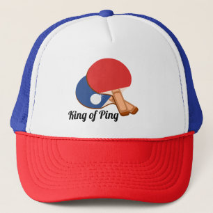 Casquette King of Ping, ping-pong, ping-pong, tennis de tabl