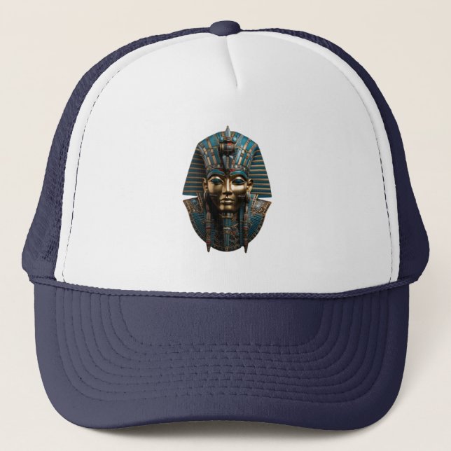 Casquette “King Tut Pharaoh Mask hat | Ancient Egyptian  (Devant)