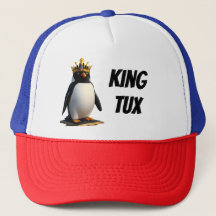 Casquette King Tux Linux Penguin