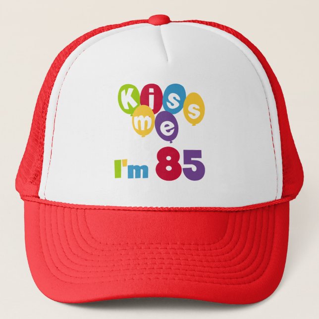 Casquette Kiss Me I'm 85 Anniversaire T-shirts et cadeaux (Devant)