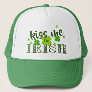Casquette Kiss me I'm Irish Lucky Clover Green St Paddy's