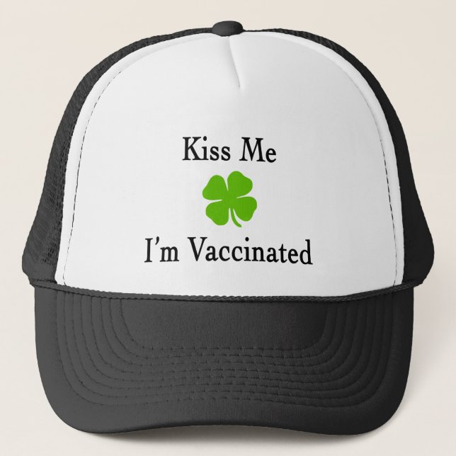 Casquette Kiss Me Im Vacciné (Devant)