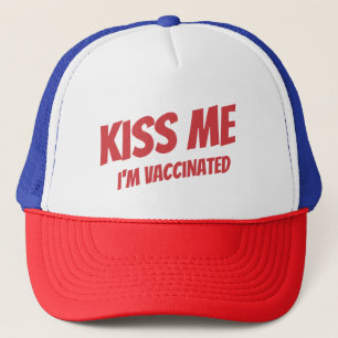 Casquette Kiss Me Je suis Vacciné Moderne Mignonne Citation