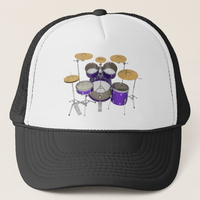 Casquette Kit pourpre de tambour : (Devant)